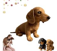 Qosneoun Dachy 2.0 Plush Dog, The Dachy 2.0, Emotional Healing On Demand Dachshund Plush, Ealistic Robot Dog With Interactive Motion (Yellow)