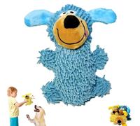 Qosneoun Ipawsplus Squeaky Dog Plush Toy, Dogs Toys to Keep Them Busy, Dog Stuffed Animals, Soft & Comforting Toy for All Breed Sizes unless Aggressive (Yellow Blue)