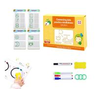 Qosneoun ScribbleSmart Workbook, ScribbleSmart Workbook: Fast-Track Young Minds, Little Curious Minds Scribblesmart, Scribble Smart Reusable Workbook for Toddlers Preschool (Level 3-56PP)