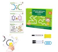 Qosneoun ScribbleSmart Workbook, ScribbleSmart Workbook: Fast-Track Young Minds, Little Curious Minds Scribblesmart, Scribble Smart Reusable Workbook for Toddlers Preschool (Level 4-32PP)