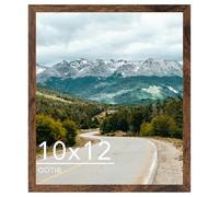 QOTIB 10x12 Picture Frame Deep Brown for Wall Hanging, Wood 10 x 12 Frame Photo Frame for Wall Horizontally or Vertically, Deep Brown, 1 Pack