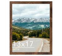 QOTIB 13x17 Picture Frame Deep Brown for Wall Hanging, Wood 13 x 17 Frame Photo Frame for Wall Horizontally or Vertically, Deep Brown, 1 Pack
