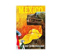 QOTOPGPG Aztec And Mayan Mexico Vintage Canvas Poster Wall Art Decor Print Picture Paintings for Living Room Bedroom Decoration 16x24inch(40x60cm)
