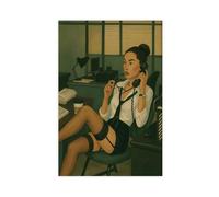 QOTOPGPG Boss Lady Office Art - Retro Femme Fatale Canvas Poster Bedroom Decor Landscape Office Room Decor Gift 12x18inch(30x45cm)