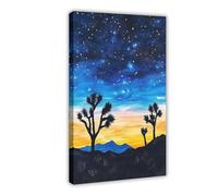 QOTOPGPG California Desert Art Print Canvas Poster Wall Art Decor Print Picture Paintings for Living Room Bedroom Decoration 16x24inch(40x60cm)