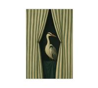 QOTOPGPG Curtain Call - Elegant Bird Art Print Canvas Poster Wall Art Decor Print Picture Paintings for Living Room Bedroom Decoration 20x30inch(50x75cm)
