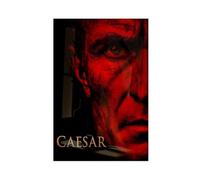 QOTOPGPG Dramatic Julius Caesar - Red Roman Emperor Portrait Canvas Poster Wall Art Decor Print Picture Paintings for Living Room Bedroom Decoration 08x12inch(20x30cm)