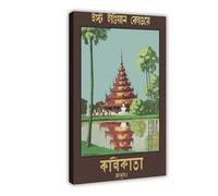 QOTOPGPG Eden Gardens Calcutta India Vintage Canvas Poster Wall Art Decor Print Picture Paintings for Living Room Bedroom Decoration 12x18inch(30x45cm)