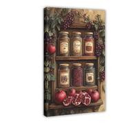 QOTOPGPG Lebanese Spice Rack Illustration Canvas Poster Wall Art Decor Print Picture Paintings for Living Room Bedroom Decoration 20x30inch(50x75cm)