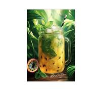 QOTOPGPG Passion Fruit Mojito Art Print Canvas Poster Bedroom Decor Landscape Office Room Decor Gift 08x12inch(20x30cm)