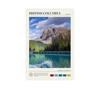 QOTOPGPG Real Photo, British Columbia Print Canvas Poster Wall Art Decor Print Picture Paintings for Living Room Bedroom Decoration 24x36inch(60x90cm)