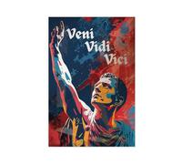 QOTOPGPG Veni Vidi Vici - Julius Caesar - Roman Canvas Poster Wall Art Decor Print Picture Paintings for Living Room Bedroom Decoration 20x30inch(50x75cm)