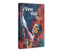 QOTOPGPG Veni Vidi Vici - Julius Caesar - Roman Canvas Poster Wall Art Decor Print Picture Paintings for Living Room Bedroom Decoration 12x18inch(30x45cm)