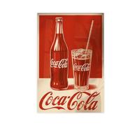 QOTOPGPG Vintage Coca Cola Poster - Retro Kitchen Canvas Poster Bedroom Decor Landscape Office Room Decor Gift 20x30inch(50x75cm)