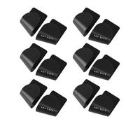 QOTSTEOS 6 Pairs Pot Lid Holder Wall Mounted, Pot Lid Rack Self Adhesive Pan Li-d Organizer Stand for Home Kitchen, No Drilling Saucepan Lids Storage, Fully Adjustable Width(COLOR:Black)