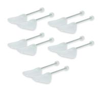 QOTSTEOS Shoe Stretchers, 5Pairs Plastic S-hoe Trees with Flexibility, Shoe Shapers for All UK Sizes, Maintain Size for Trainers, Sneakers & Shoes(COLOR:Transparent)