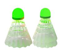 Qoukonao Badminton Shuttlecocks | 3-Pieces Windproof Nylon Trainer Glow in The Dark | Badminton Equipment,for Beach Yard Lawn Outside Outdoors Family Adults Kids Backyard