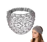 Qoukonao Beaded Headband for , Floral Pearls Lace Head Wrap - Wide Elastic Boho Headbands, for Wedding, Formal Occasions, Everyday Life, Holiday Hairstyles