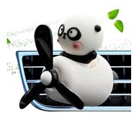 Qoukonao Car Fresheners Long Lasting | Cartoon Panda Pilot Car Air Freshener Clip,Aromatherapy Fragrance Perfume for Outlet Decoration Men Women Interior Bedroom Living Room Toilet