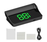 Qoukonao Car Heads Up Display, Auto Windscreen HUD, Vehicle Speedometer for SUVs Trucks Buses Scooters Bicycles Drivers Auto Enthusiasts Fleet Managers Daily Commuting Busy Professionals