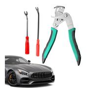 Qoukonao Car Plate Clip Pliers, Vehicle Strip Clamps, Fixing Removal Pliers, Non-Slip High Performance Pliers with Power Lever for Car Repair DIY Workshop