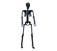Qoukonao Halloween Skeleton Decorations, Creepy Posable Human Bone for Haunted House, Spooky Scene Party Favors for Lawn Garden Yard Display Haunted House Balconies Patios Porch