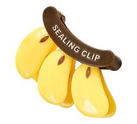 Qoukonao Magnetic Bag Clips | Magnetic Banana Shape Clip - Funny Sealing Clips for Food - For Snacks Bread Cereals Fruit Biscuits Packaging Office Fridge Dorm House