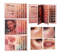 Qoukonao Makeup Palettes, 105 Colours, Waterproof, Foldable, Lasting Eyeshadow, Make-Up, Great Eye Make-Up, for Face, Daily Use, Office, Date, Parties, Ball, Wedding, Travel, Fashion and
