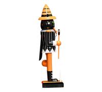 Qoukonao Nutcracker Figures | Nutcracker Soldier Figurine Model - Wooden Handpainted Collectible Decoration for Shelf Table Centerpiece Mantel Display Halloween Season