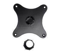 Qoukonao Portable Monitor Bracket 75mm Hole Spacing, Monitor Mount Adapter Plate, 17mm Ball Head Replacement Hardware Horizontal Vertical for Home Workplace Meeting Room Mobile Entertainment Projector