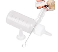 Qoukonao Puppy Bottle - 50ml Baby Kitten Bottles Kit for Nursing | Pet Feeder Nipple Kit with Cleaning Brush for Outdoor Travel Lactation Camping Picnic Clinic Bunny Ferret