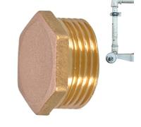 Qoukonao Thread Pipe Plug,Carbon Steel Connector | Portable Blanking Plug Fitting, Hose Adapter, Port, Water Pipe for Printing and Dyeing