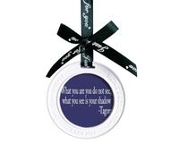 Qoutes Famous People Healing Can Not See The Shadow Ornament Charm Aromatherapy Pendant Charm