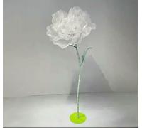 QOVBD Large artificial flower wedding guide handmade flower art home wedding decoration ornaments shopping mall window decoration-White-80CM