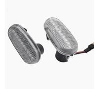QOWIRUT Compatible With Fiat For Bravo Ii For Hatchback 198 2007-2014 Dynamic Side Marker Lights Arrow Turn Signal Flashing Blinker Lamp Dynamic Side Indicator(White)
