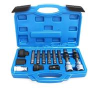 QOWIRUT Engine timing tool kit 13PCS Alternator Pulley Camshaft VANOS Flywheel Timing Tool Kit Compatible With BMW N51 N52 N53 N54 N55