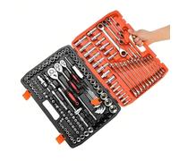 QOWIRUT Socket Set 151pcs Kit Car Automotive Tool Set Drive Socket Ratchet Wrench Set Ratchet Tool and Case Hand Tools Socket Tool Kit Set