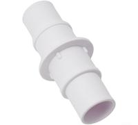 QOXEZY 1-1/4 and 1-1/2 Inch Pool Hose Connector Adapter PVC Vacuum Fitting for Swimming Pool Hoses White Coupling Long-lasting Material Easy Setup with Clamps Kit(A)