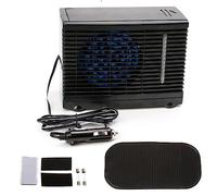 QOXEZY 12V Air Conditioner, Home Water Ice Air Condition, Portable Car Cooler Mini Desktop Cooling Fan, Silent Powerful Bed Fan, Small Personal Fan for Indoor Outdoor