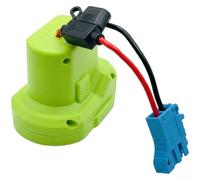 QOXEZY 18V 20V Harness Adapter for Children's Electric Ride On Cars, 30A Fuse Protection, Fits DCB200, BL1830, 48-11-1862, P108 Series(RYL-18V)
