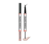 QOXEZY 2 In 1 Eyebrow Pencil With Waterproof Gel And Microblading Tip, For Precise Line Work And Fullness Control, For Smooth Transition, For Every Brow Shape, For Easy Application(03gray)
