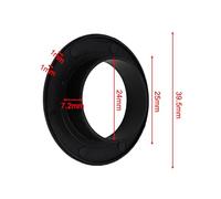 QOXEZY 2-Pack for Bicycle Bottom Bracket Cover - Black Plastic Protection Cap with 24mm ID to Shield Axle from Dirt and Debris, Fit for Most Road and Mountain Bikes (B)