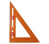 QOXEZY 2in1 Woodworking Square with Positioning Slider - Adjustable Triangle Ruler for 90 & 45 Degree Angles - Carpentry Measuring Tool Kit Orange 30x42cm(300 * 420)
