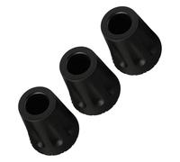 QOXEZY 3-Piece Trekking Pole Tip Protectors for Outdoor Hiking & Walking Sticks - Rubber End Caps, Non-Slip Stability Enhancers, 15g Lightweight