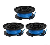 QOXEZY 3pcs Strimmer Spool & Line for Ryobi + 18V OLT1832, P2000,P2001, P2002 Grass Trimmer Brush Cutter,Autofeed Spools Replacement Trimmer Refills