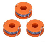 QOXEZY 3pcs Strimmer Spool & Line for SPARE GO for Argos McGregor MCT1825 Grass Trimmer Brush Cutter,Autofeed Spools Replacement Trimmer Refills