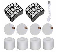 QOXEZY 4 Foam & 4 Felt Filters + Filters +Brush kits for Shark for LIFT-AWAY NV601UK NV601UKT NV600UK NV700UK NV700UKT Replacement Upright Vacuum Filters Accessories