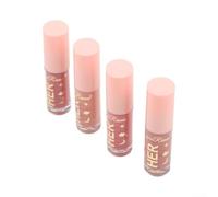 QOXEZY 4Pcs Lip Gloss Set | Moisturizing Long-Lasting Colors for Hydrated Glass Lips(DR76 Group B)