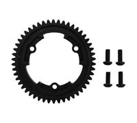 QOXEZY 50-Tooth Hardened Steel Spur Gear Compatible with Traxxas X-Maxx & E-Revo 2.0 - for PRECISION 45# Steel Main Gear (Part Nos. 6449, 6447X, 6448X), M1, 52mm Wheel Diameter, Black Oxide Coating