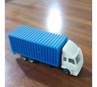 QOXEZY 5PCS Miniature Container Truck Model N Gauge for Toy Trains and Diorama